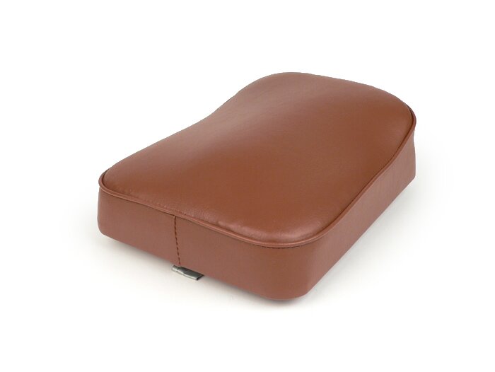 Rear cushion -OEM QUALITY- Vespa VNB6T, Super, GT125 (VNL2T), GTR125 (VNL2T), TS125 (VNL3T), Sprint150 (VLB1T), Sprint Veloce, Rally180 (VSD1T), Rally200 (VSE1T), PX - brown