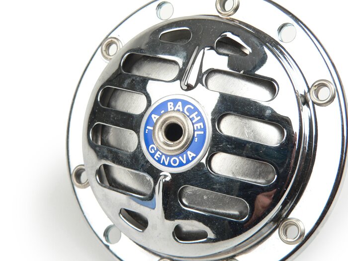 Claxon (zoemer) -GPM 6V AC- Lambretta LD 125 (1957), LD 150 (1957) - chroom