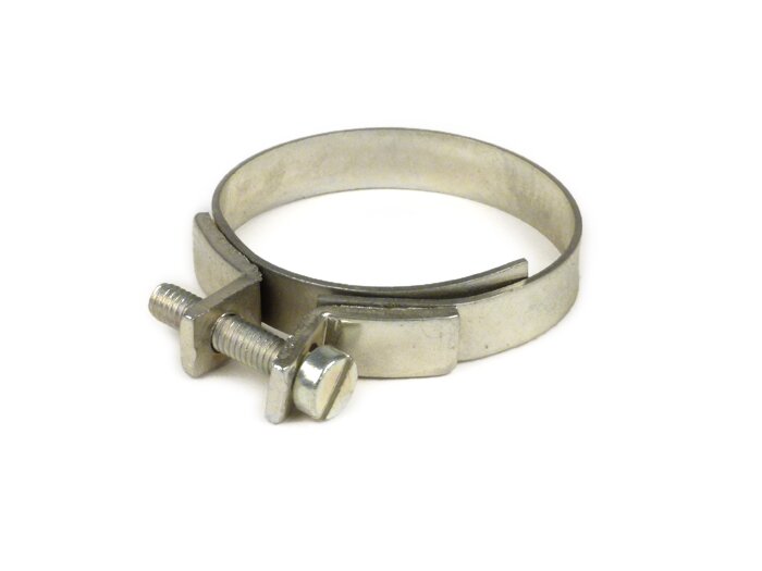 Collier de serrage pour soufflet de carburateur cadre -LAMBRETTA- J50, J100, J125 - finition ronde