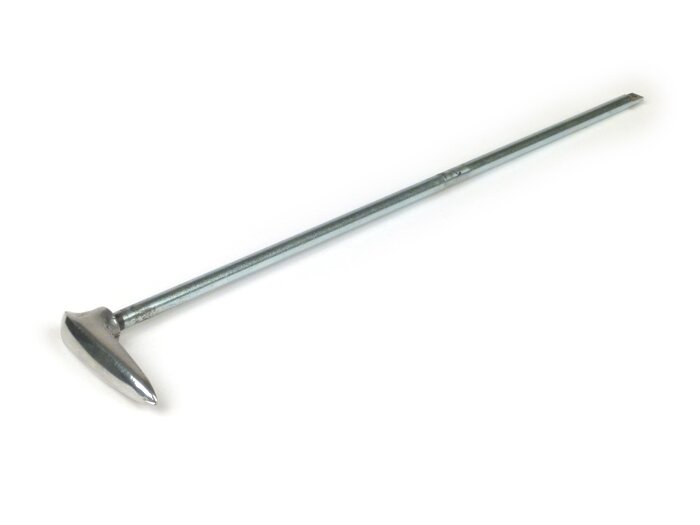 Benzinekraanhendel -LAMBRETTA- J50, DL 50, J100, J125 - gepolijst aluminium