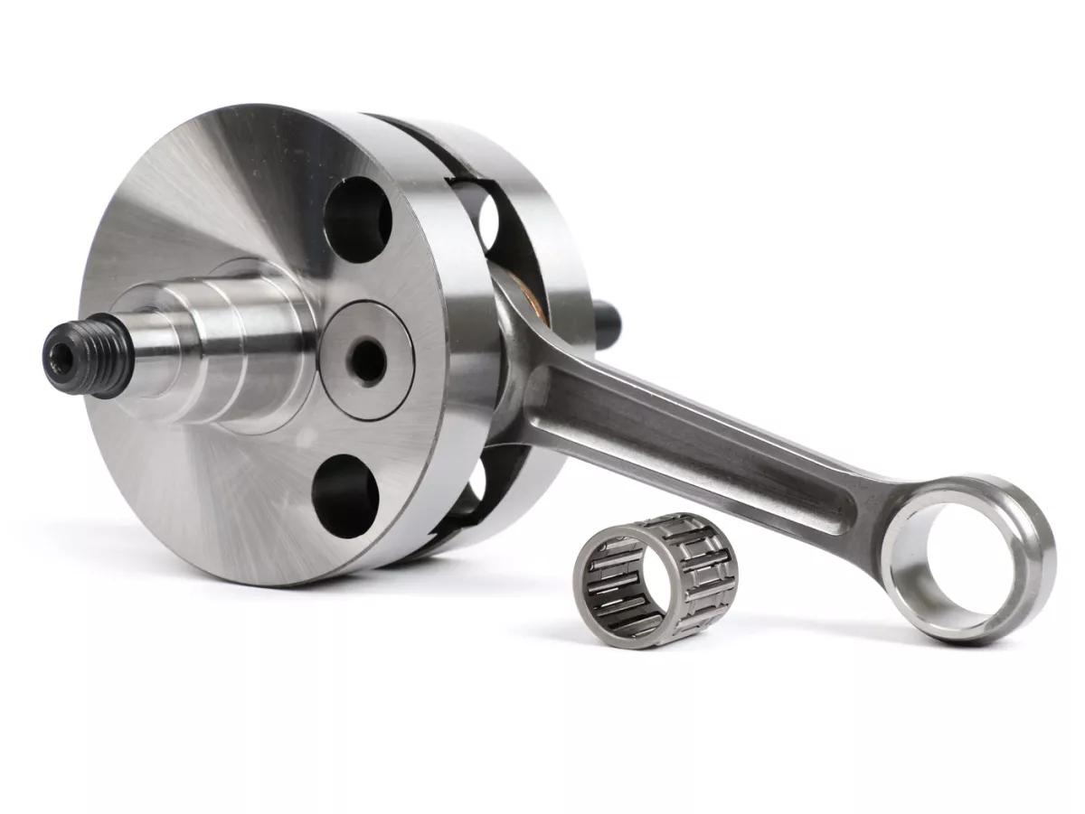 Krukas -QUATTRINI (voor Quattrini motorhuizen C1 en Pinasco) - volle wang 51mm slag, 102mm drijfstang - (Ø 24mm conus)