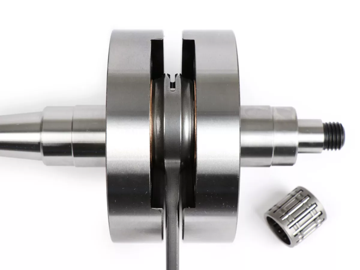 Krukas -QUATTRINI (voor Quattrini motorhuizen C1 en Pinasco) - volle wang 51mm slag, 102mm drijfstang - (Ø 24mm conus)