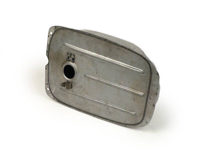Tank -PREMIUM, oiled sheet metal- Vespa V50 1° series (short version), V50 (V5A1T up to no. 70239), V50 S (V5SA1T up to no. 11764), V90 (V9A1T up to no.19974)