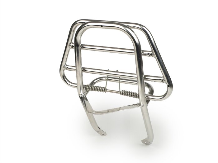 Portapacchi posteriore pieghevole -QUALITÀ OEM- Vespa PX80, PX125, PX150, PX200 - acciaio inox