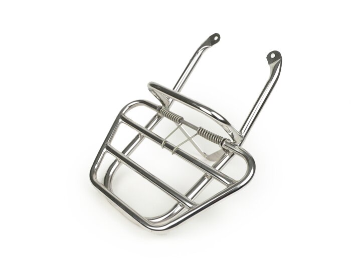Portapacchi posteriore pieghevole -QUALITÀ OEM- Vespa PX80, PX125, PX150, PX200 - acciaio inox