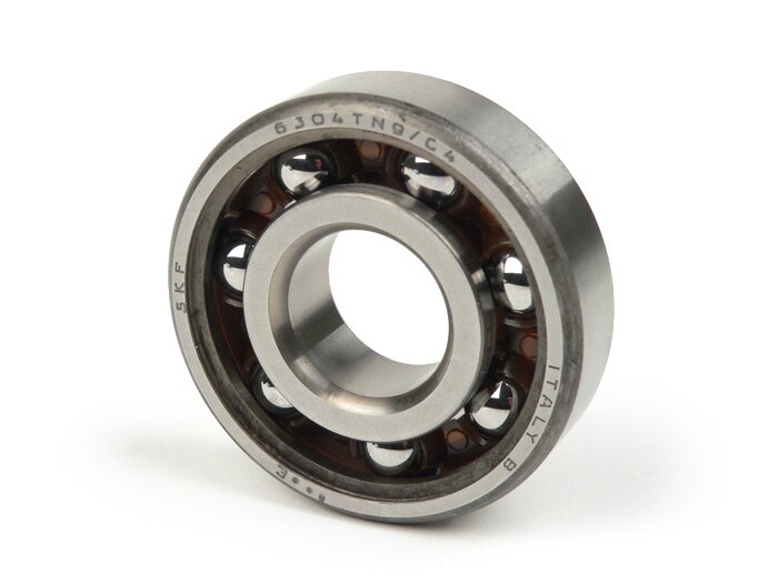 Cuscinetto a sfere -6304TN9C4- (20x52x15mm)- (utilizzato per l'albero a gomiti nel motore Quattrini lato alternatore e frizione Vespa PK, V50, PV125, ET3)