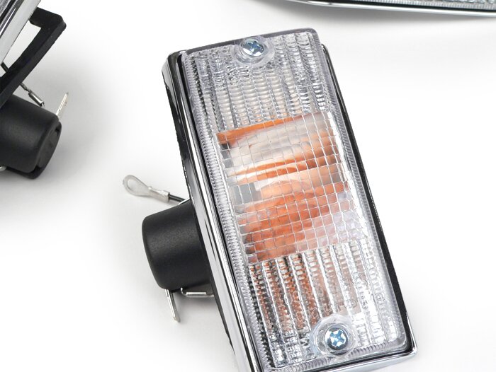 Indicator set -PIAGGIO- Vespa PX80, PX125, PX150, PX200, T5 125cc - colourless