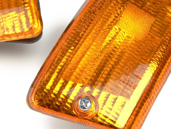 Blinkerssats -BOSATTA 2-delad- Vespa PK50 XL, PK125 XL bak - orange