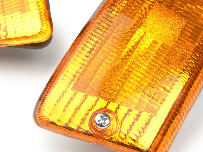 Blinkerssats -BOSATTA 2-delad- Vespa PK50 XL, PK125 XL bak - orange