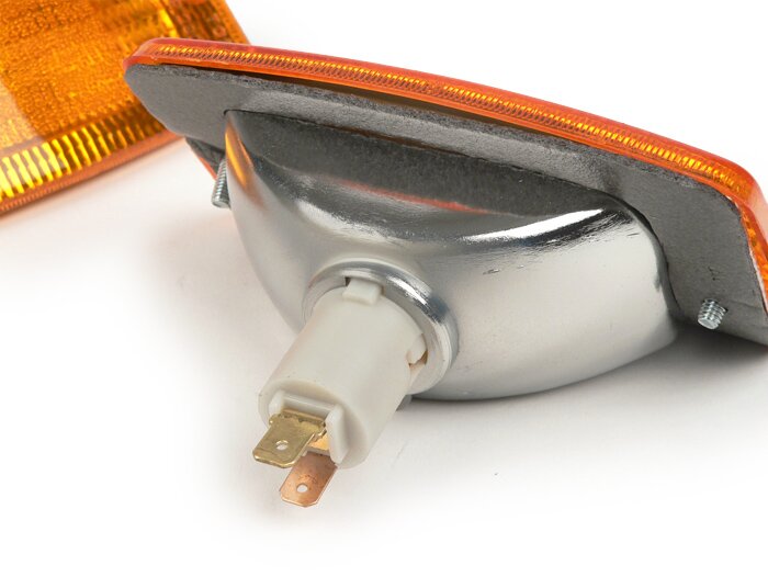 Blinkerssats -BOSATTA 2-delad- Vespa PK50 XL, PK125 XL fram - orange