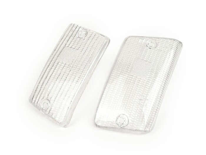 Pair of indicator lenses -BOSATTA- Vespa PK50 XL, PK125 XL rear - colourless