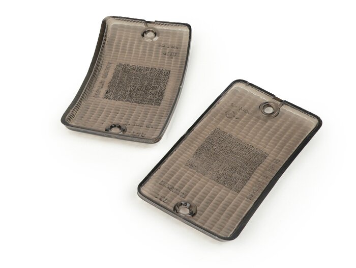 Paire cabochons clignotants -BOSATTA- Vespa PK50 XL, PK125 XL - avant - noir