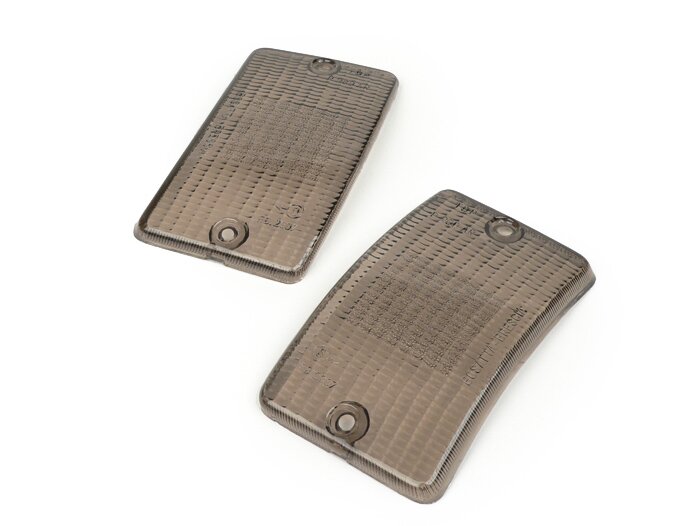 Paire cabochons clignotants -BOSATTA- Vespa PK50 XL, PK125 XL - avant - noir