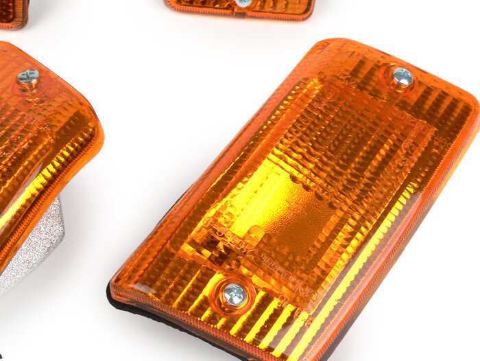 Jeu clignotants -SIEM 4 unités- Vespa PK50 XL, PK125 XL - orange