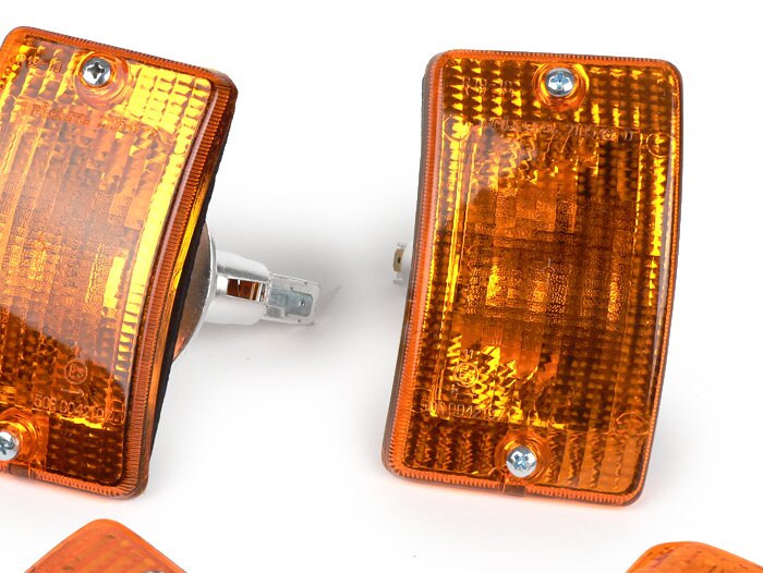 Jeu clignotants -SIEM 4 unités- Vespa PK50 XL, PK125 XL - orange