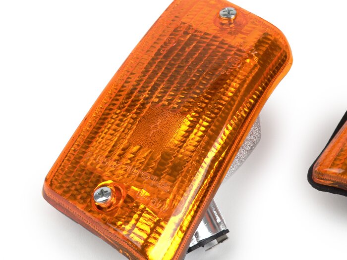 Jeu clignotants -SIEM 4 unités- Vespa PK50 XL, PK125 XL - orange