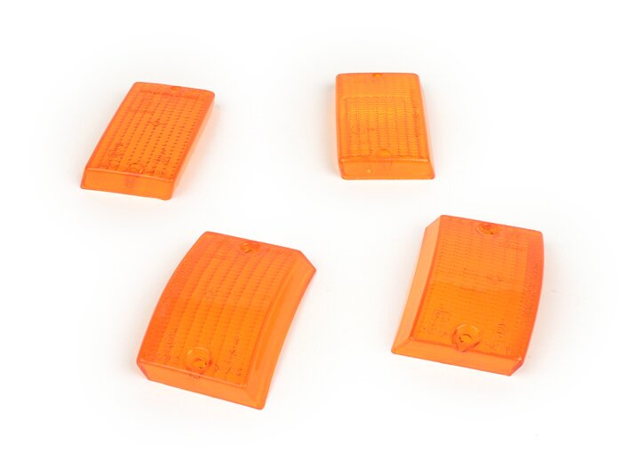 Indicator lenses -SIEM set of 4 - Vespa PK50 S, PK80 S, PK125 S - orange