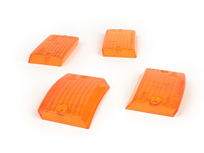 Indicator lenses -SIEM set of 4 - Vespa PK50 S, PK80 S, PK125 S - orange