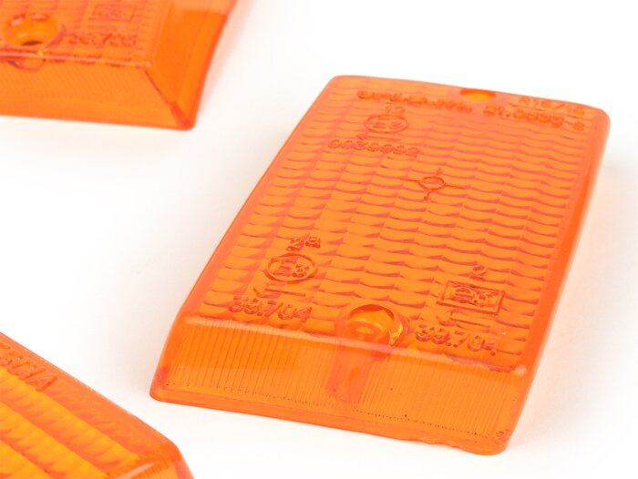 Indicator lenses -SIEM set of 4 - Vespa PK50 S, PK80 S, PK125 S - orange