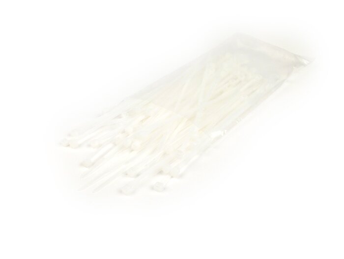 Jeu colliers rizlan -ETT 100 unités - blanc - 3,6x140mm