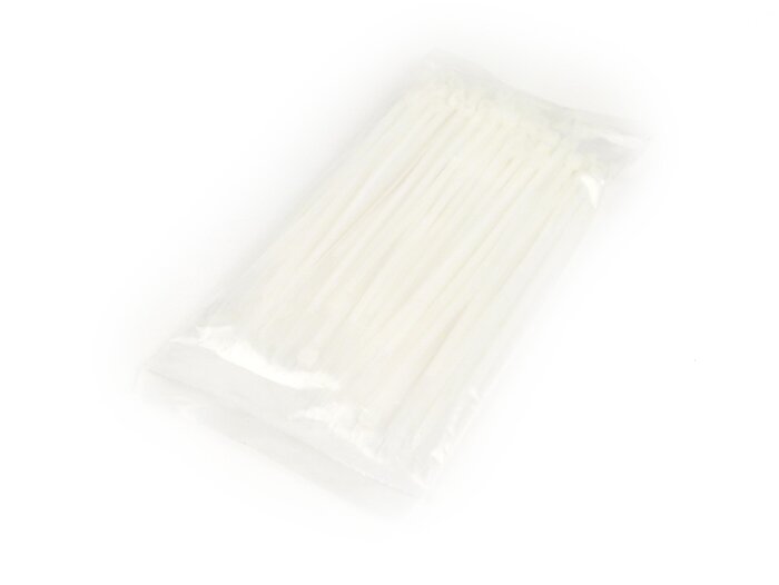 Jeu colliers rizlan -ETT 100 unités - blanc - 3,6x140mm