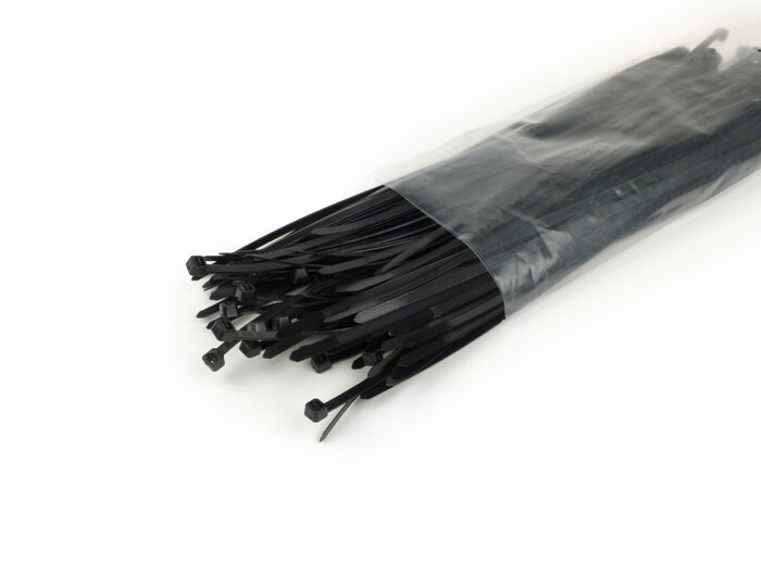 Pengikat kabel -ETT 100 buah - hitam - 4.8mm x 300mm