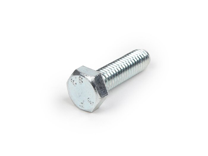Screw -DIN 931- M6 x 25mm (8.8 tensile strength) - (used for clutch cover Vespa PX, Cosa, T5 125ccm, Rally, Sprint, TS, GT, GTR, GL, SS 180, GS 160, VBA, VBB, VNA, VNB)