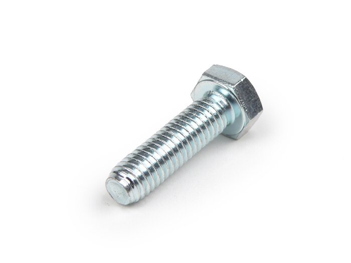 Screw -DIN 931- M6 x 25mm (8.8 tensile strength) - (used for clutch cover Vespa PX, Cosa, T5 125ccm, Rally, Sprint, TS, GT, GTR, GL, SS 180, GS 160, VBA, VBB, VNA, VNB)