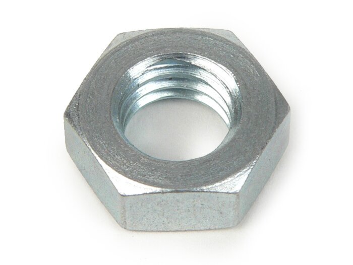 Tuerca -DIN 934 similar- M9 SW=14 (utilizada para el montaje del motor Vespa Wideframe V1 a V15, V30 a V33, VM, VN, VL, VU, VB, GS150 / GS3 (VS1 a VS5), Vespa GS150 / GS3 (VDTS - modelos alemanes), Vespa 150 (T1, T2, T3, VL1T, VD1T, VD2T - modelos alemane