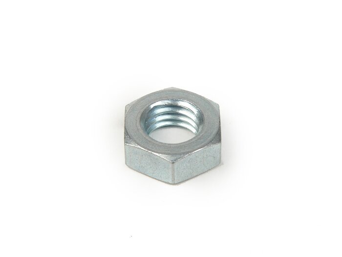 Tuerca -DIN 934 similar- M9 SW=14 (utilizada para el montaje del motor Vespa Wideframe V1 a V15, V30 a V33, VM, VN, VL, VU, VB, GS150 / GS3 (VS1 a VS5), Vespa GS150 / GS3 (VDTS - modelos alemanes), Vespa 150 (T1, T2, T3, VL1T, VD1T, VD2T - modelos alemane