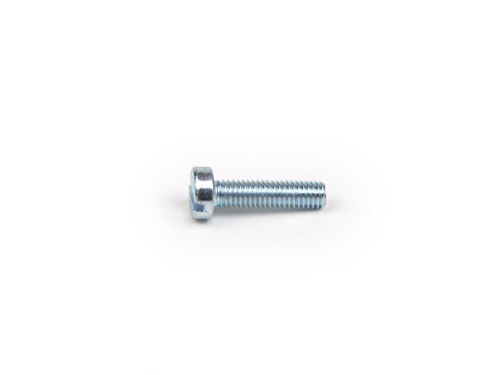 Schroef -DIN 84- M3 x 12mm (gebruikt voor montage lichtschakelaar/richtingaanwijzerschakelaar Rally180 (VSD1T), Rally200 (VSE1T), Sprint, PV, ET3, V50)