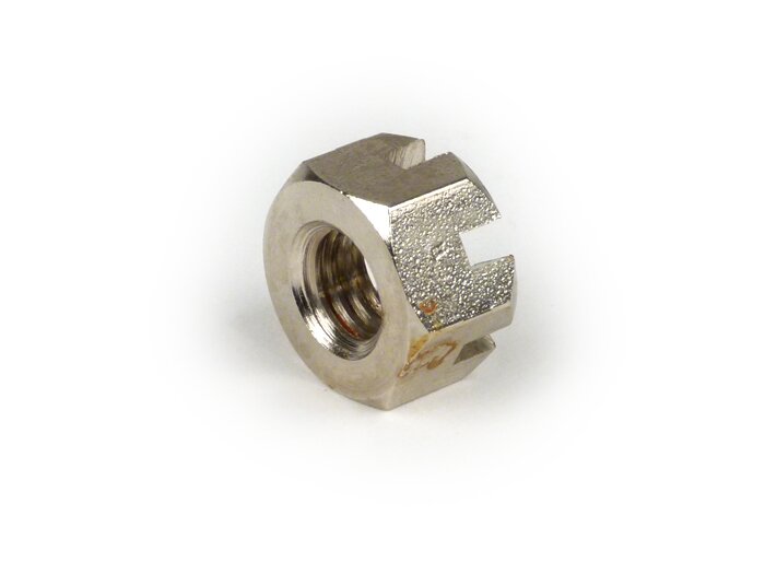 Castle nut for fork link -LAMBRETTA- Lambretta C, LC - Nickel plated