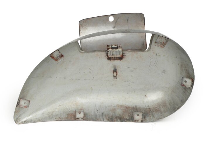 Zijklep set -PREMIUM KWALITEIT- Vespa GS150 (VS4-5) / GS3 - 7 sleuven, met zijvak klep voor slot, ongelakt, geolied metaal