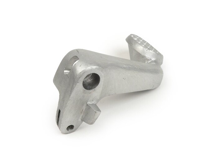 Brake pedal -OEM QUALITY- Vespa Wideframe/Largeframe Vespa VU1T, VN1T, VN2T, VNA, VNB1, VNB2 - for retrofitting a brake light switch
