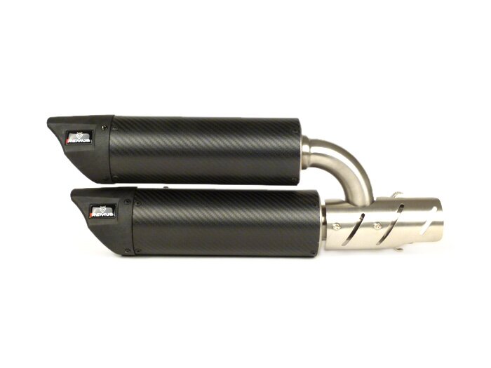 Silencer -REMUS RSC Dual Flow- Ø=55mm - Vespa GTS 125ie Super, Vespa GTS 250ie (2005-), Vespa GTS 300ie (2008-), Vespa GTS 300ie Super (2008-), Vespa GTV 250ie (2006-) - carbon