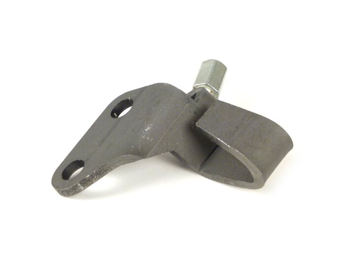 Bracket brake/clutch cable at engine -OEM QUALITY- Vespa V50 (VMA1M), PV125, ET3, SS50, SS90 - series 1 (short internal clutch lever)