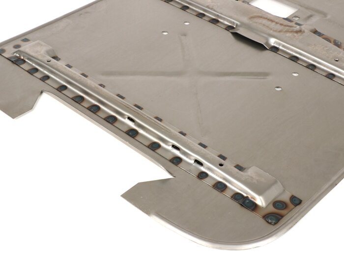 Reparation golvpanel lång -CIF, Premium- Vespa PX (1977-), P80X, PX80E, P125X, PX125E, P150X, PX150E, P200E, PX200E, PX200GS, LML, Star - utan hål för bromspedal