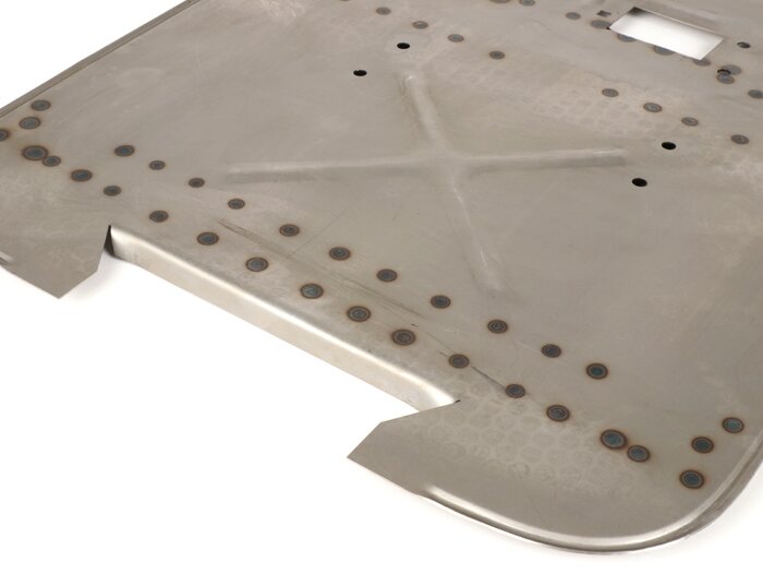 Reparation golvpanel lång -CIF, Premium- Vespa PX (1977-), P80X, PX80E, P125X, PX125E, P150X, PX150E, P200E, PX200E, PX200GS, LML, Star - utan hål för bromspedal