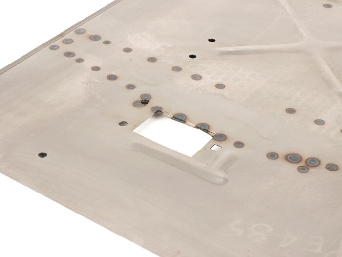 Reparation golvpanel lång -CIF, Premium- Vespa PX (1977-), P80X, PX80E, P125X, PX125E, P150X, PX150E, P200E, PX200E, PX200GS, LML, Star - utan hål för bromspedal