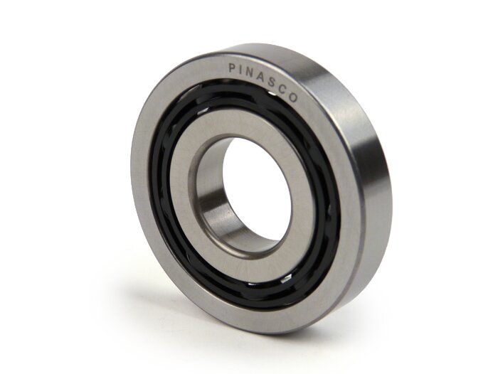 Ball bearing -PINASCO 613912 TN9- (25x62x12mm) 9 balls - (used for crankshaft, drive side Vespa PX, T5 125cc, Rally180 (VSD1T), Rally200 (VSE1T), Sprint, GS150 / GS3... - crankshaft, flywheel side Sprint, GS150 / GS3, VNA, VNB, VBA, VBB...)