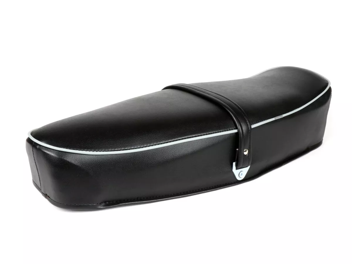Selle -QUALITÉ OEM- Vespa Sprint150 (VLB1T), GL150 (VLA1T), GT125 (VNL2T), GTR125 (VNL2T) - avec insigne Piaggio