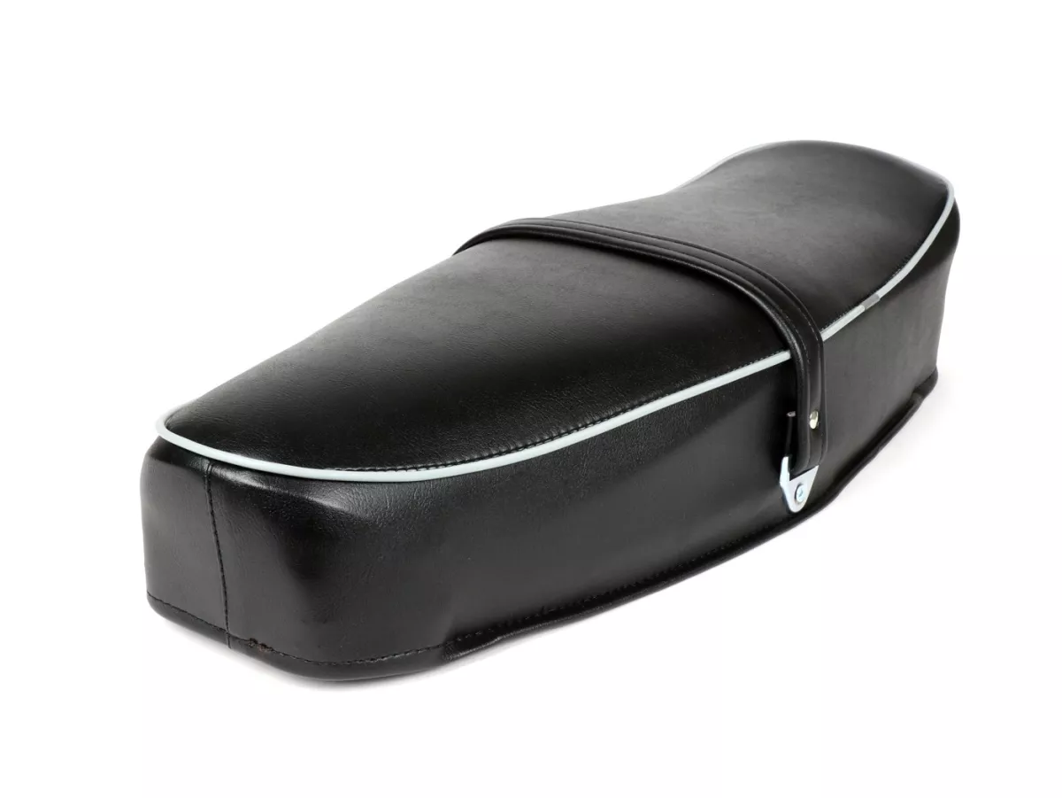 Selle -QUALITÉ OEM- Vespa Sprint150 (VLB1T), GL150 (VLA1T), GT125 (VNL2T), GTR125 (VNL2T) - avec insigne Piaggio