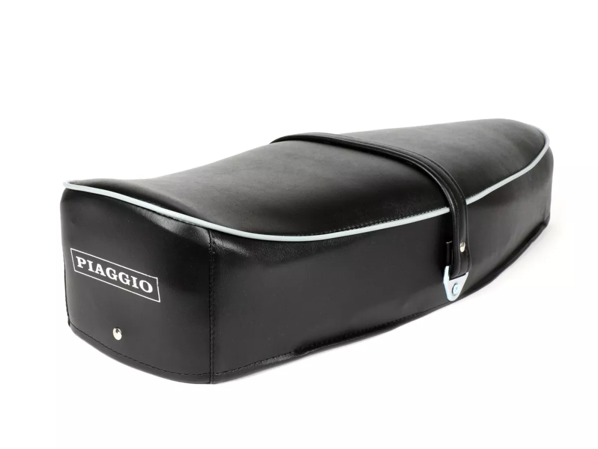 Selle -QUALITÉ OEM- Vespa Sprint150 (VLB1T), GL150 (VLA1T), GT125 (VNL2T), GTR125 (VNL2T) - avec insigne Piaggio