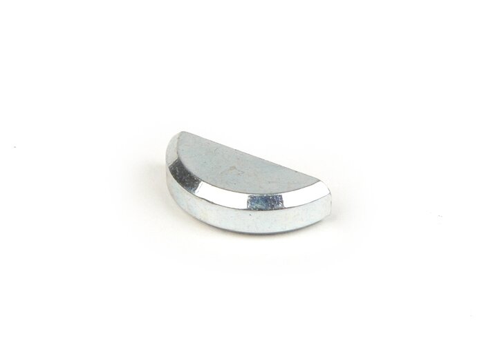 Chiave a mezzaluna (chiave Woodruff) -PIAGGIO DIN 6888- 4x6,5mm (utilizzata per frizione albero motore Vespa PX, Rally180 (VSD1T), Rally200 (VSE1T), Sprint, albero motore lato alternatore Lambretta LI, LIS, SX, TV, DL, GP, Piaggio 250-300 ccm 4 tempi)