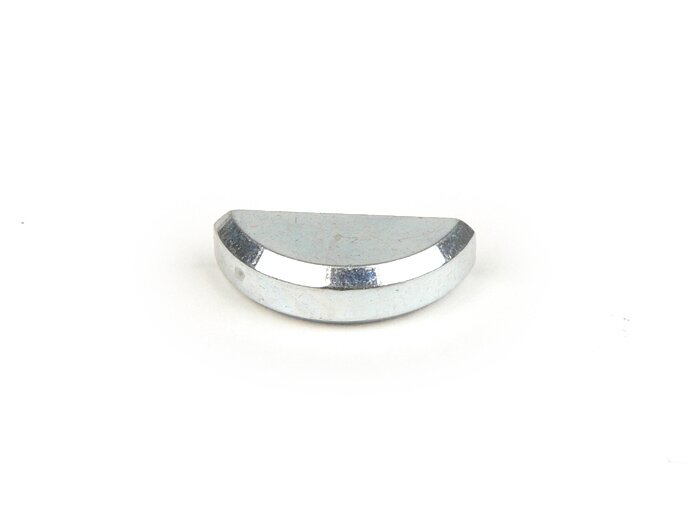 Chiave a mezzaluna (chiave Woodruff) -PIAGGIO DIN 6888- 4x6,5mm (utilizzata per frizione albero motore Vespa PX, Rally180 (VSD1T), Rally200 (VSE1T), Sprint, albero motore lato alternatore Lambretta LI, LIS, SX, TV, DL, GP, Piaggio 250-300 ccm 4 tempi)
