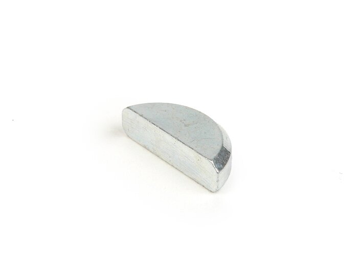 Chiave a mezzaluna (chiave Woodruff) -PIAGGIO DIN 6888- 4x6,5mm (utilizzata per frizione albero motore Vespa PX, Rally180 (VSD1T), Rally200 (VSE1T), Sprint, albero motore lato alternatore Lambretta LI, LIS, SX, TV, DL, GP, Piaggio 250-300 ccm 4 tempi)