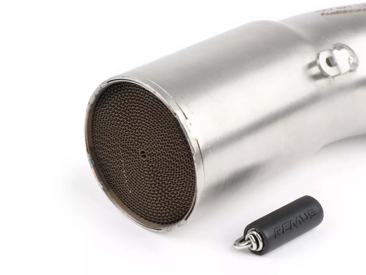 Coude échappement -REMUS Dual Flow avec convertisseur catalytique Euro 4 (MA3C) - Vespa GTS 300 ie Super (2017-), GTV300ie SeiGiorni (2017-)