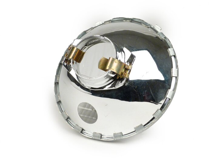 Lampu depan -SIEM, Ø = 105/115mm (kaca/luar) - Vespa Smallframe V50 (stang bundar kecil) - 50N (V5A1T 122877-), 50L (V5A1T), 50R (V5A1T) - Bilux BA20d 25/25W - digunakan untuk konversi ke 125cc (TÜV)
