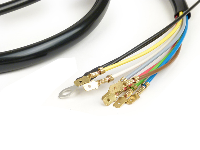 Juego de cables - CALIDAD OEM - Vespa V50 Special (V5B3T) - Modelos con sistema de intermitentes de 4 vías