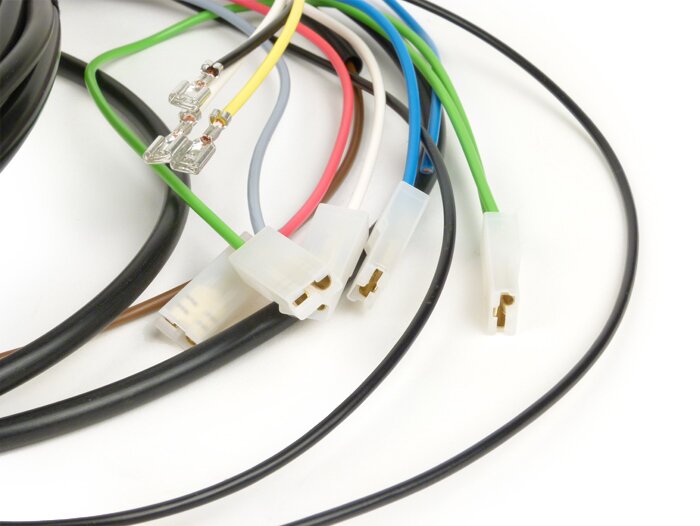 Juego de cables - CALIDAD OEM - Vespa V50 Special (V5B3T) - Modelos con sistema de intermitentes de 4 vías